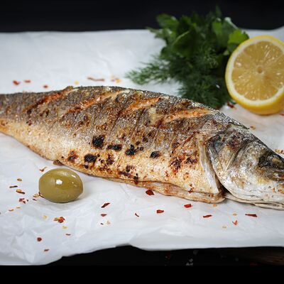 Сибас на мангале в Щербет по цене 1538 ₽