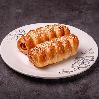 Сосиска в тесте печеная в ЧАЙХАНА ENJOY PLOV по цене 139 ₽