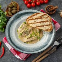 Печень индейки в сливочно-горчичном соусе в Delmario