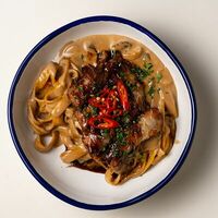 Паста со свиными ребрами в Сидрерия