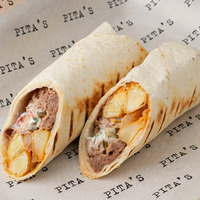 Шаверма с говядиной, лечо и картофелем в Pita's