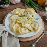 Вареники с картофелем и грибами отварные в Патриот