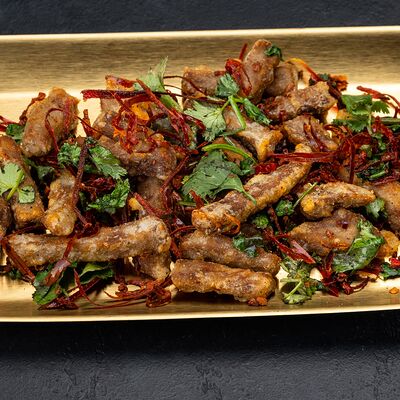 Острая хрустящая говядина (идеальна к пиву) в Pi Am Перчик по цене 1168 ₽