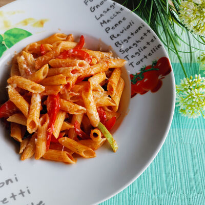 Пенне с овощами без глютена в Полианто по цене 450