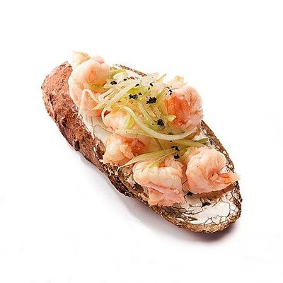 Брускетта с креветками в Перчини на огне по цене 265