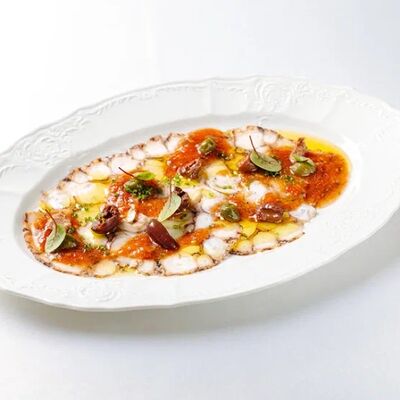 Карпаччо из осьминогав Dodici Seafood по цене 1420 ₽