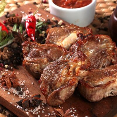 Шашлык из cвинoй мякоти в Долшашлык по цене 480 ₽