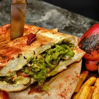 Дюнер сырный со свиным шашлыком в Duner на углях