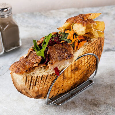 Шаурма рыбная в лепешке в Сахара по цене 950 ₽