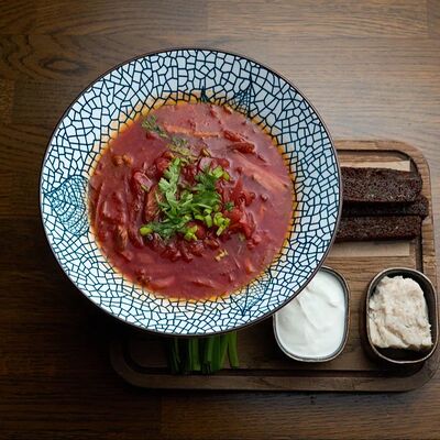 Борщ в Bo-bo lounge по цене 970 ₽