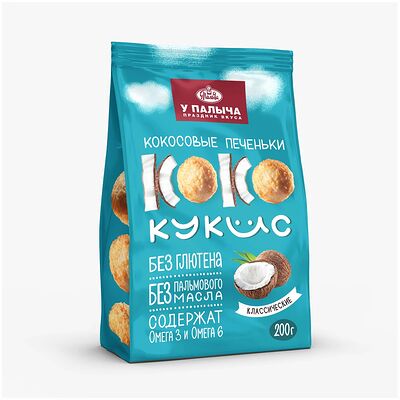 Кокосовые печеньки Коко кукис в У Палыча. С пылу, с жару! по цене 376 ₽