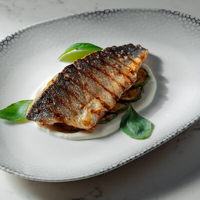 Филе сибаса с кабачками в Cheeseria по цене 1700 ₽