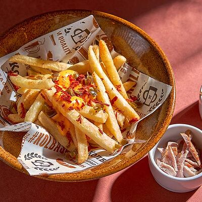 Картофель фри с колбасками в Колбасофф по цене 390