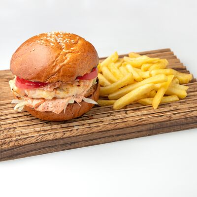 Бургер Голый с креветкой в Голый повар по цене 930 ₽