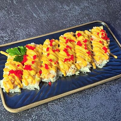 Суши пицца с лососем и креветкой в Бейкер суши по цене 870 ₽