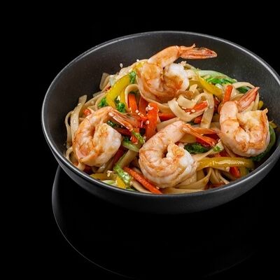 Лапша wok c креветкой и соусом терияки в Суши 1 по цене 449 ₽