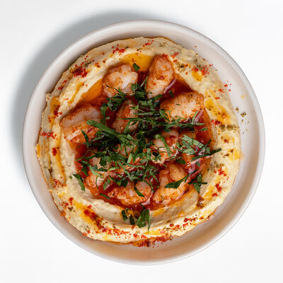 Хумус с креветкой в Flaner по цене 790 ₽