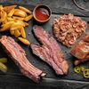 Логотип кафе Угли burgers