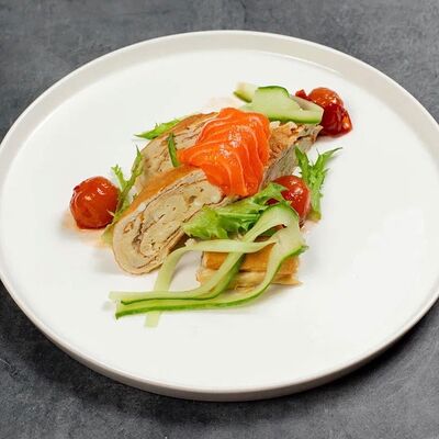 Омлет тамаго-яки с форельюв Gourmetto по цене 860 ₽