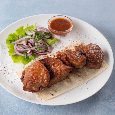 Шашлык из шейки свинины в Mangal House по цене 460 ₽
