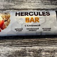 Злаковый батончик с клубникой Hercules bar без сахара в Тарелка