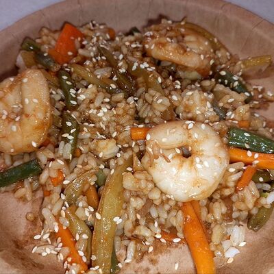 Рис по-азиатски с креветкамив Фо Бо & Том Ям по цене 384 ₽