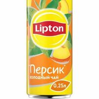 Lipton черный чай Персикв Еще пицца