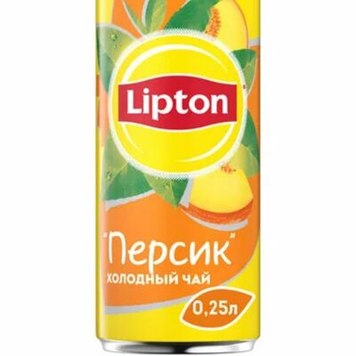 Lipton черный чай Персикв Еще пицца по цене 250 ₽