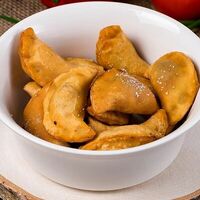 Жареные пельмени с курицей в Пончик