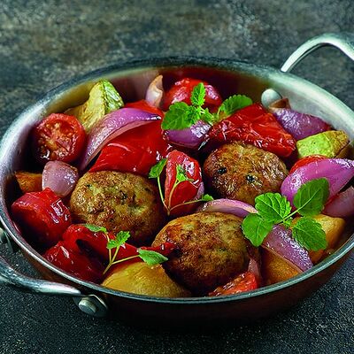 Котлеты из индейки с овощами в Баклажан в ТЦ 