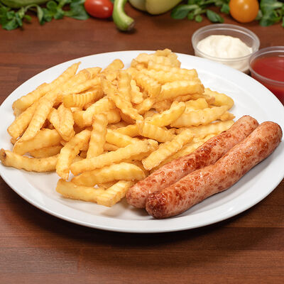 Сосиска на гриле с картофелем фри в Шашлычкофф по цене 269