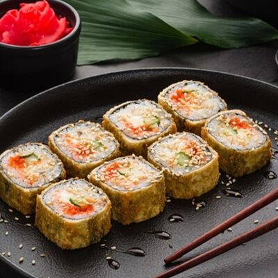 Ролл Харуми темпура в Omakase Yoshitake Sushi по цене 740 ₽