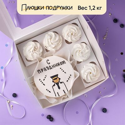 Бенто-торт и капкейки С праздником Гаишника в Плюшки подружки по цене 3520 ₽
