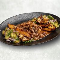 Бефстроганов в Hells Burgers