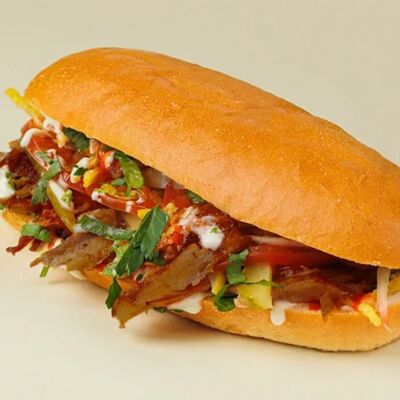 Шашлык из курицы в лепешкев Жара на Киевке по цене 380 ₽