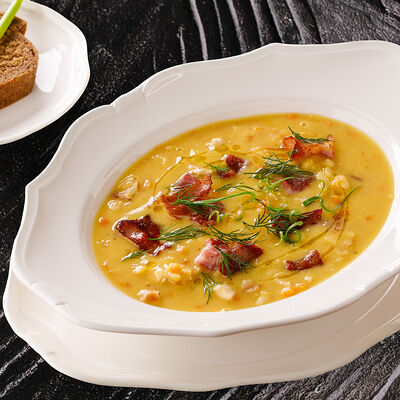 Гороховый суп с копченостями в Ginza по цене 990 ₽