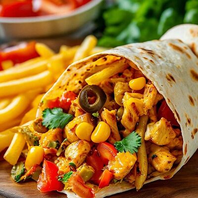 Фахитос в лавашев Шафран по цене 410 ₽