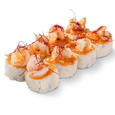 Креветка том-ям в Некруглая пицца и роллы по цене 553 ₽