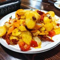Острый жареный картофель в Мир