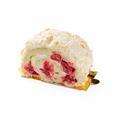 Рулет меренговый с малиной и фисташкой в Кофеин по цене 389 ₽