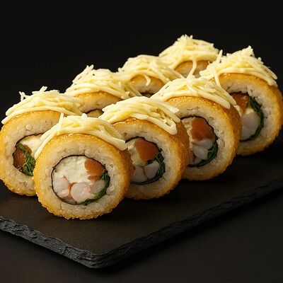 Цезарь с креветкой ролл в Rollik по цене 429 ₽