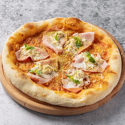 Пицца с мортаделлой и страчателлой в Terra&Mare по цене 750 ₽