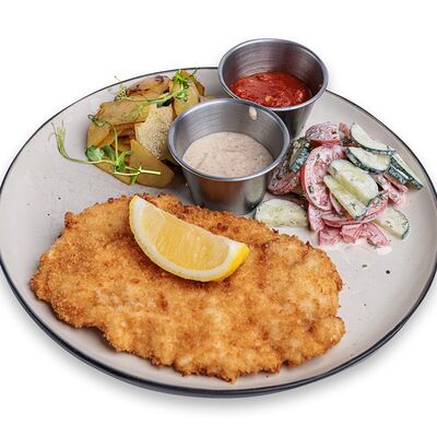 Шницель с картофелем в PINTA Bar & Grill по цене 4090 ₸