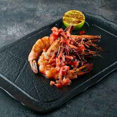 Королевские креветки с томатной сальсой в ЛарисуВаннуХочу по цене 1790