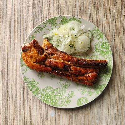 Мясо на ребре Чалагач в Кафе Русица по цене 630 ₽
