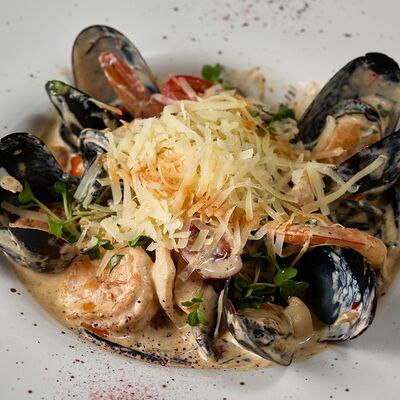 Паста с морепродуктамив Арт по цене 890 ₽