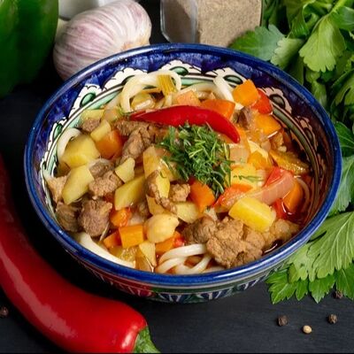 Лагман в Узбекская кухня 24 часа по цене 589 ₽