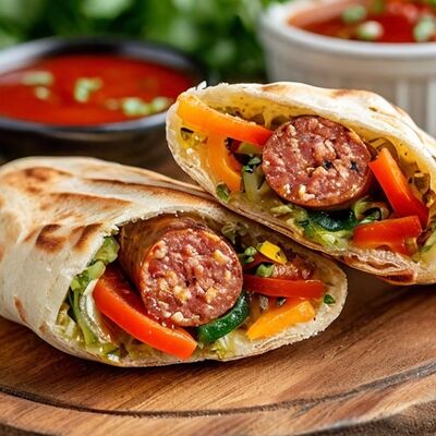 Сосиска в лаваше в Стрит-Фуд атрон по цене 289 ₽