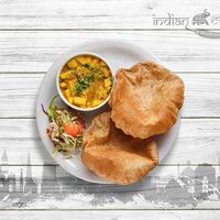 Пури бхаджи в Indian Curry Индийские Карри Индийская Кухня