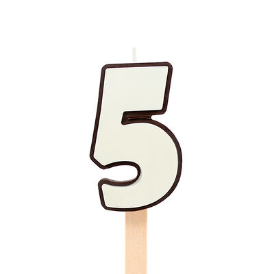 Цифра 5 изделие кондитерское из глазури в Кулинария Патрик & Мари по цене 221 ₽